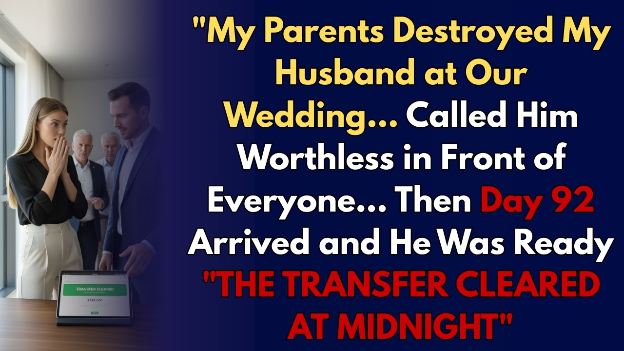 My Parents Humiliated My Husband at Our Wedding — 92 Days Later, He Took It All