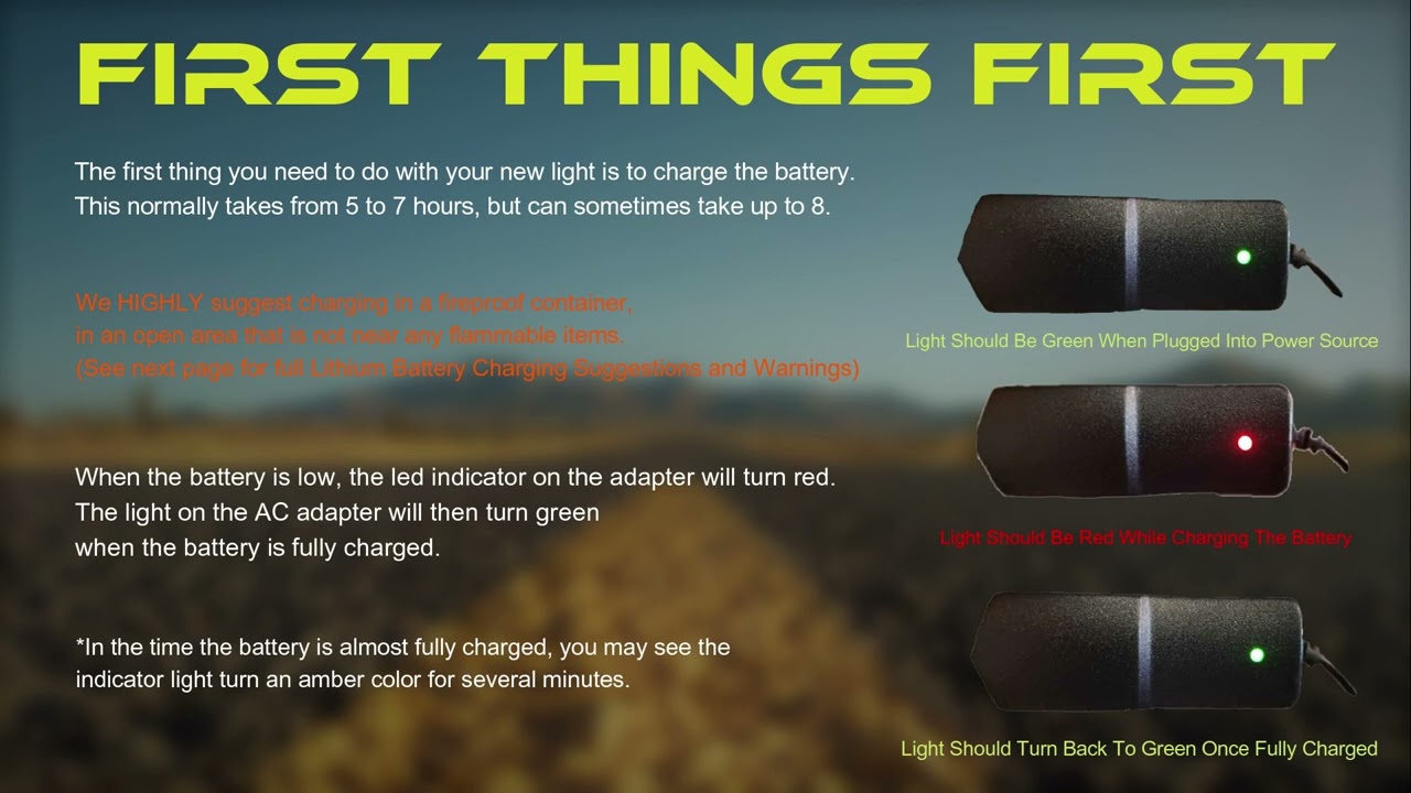 1800 Lumen Stamina Information and Instructions