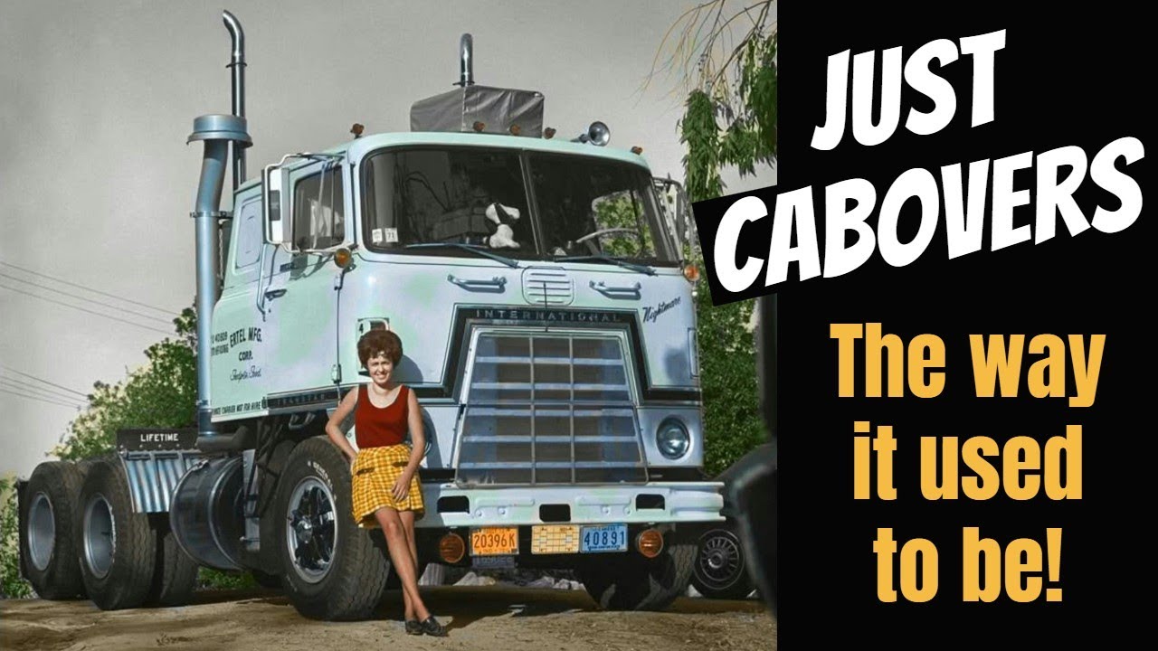 JUST CABOVER SEMI TRUCKS...The Way It Used To Be / Peterbilt Kenworth Ford GMC Marmon