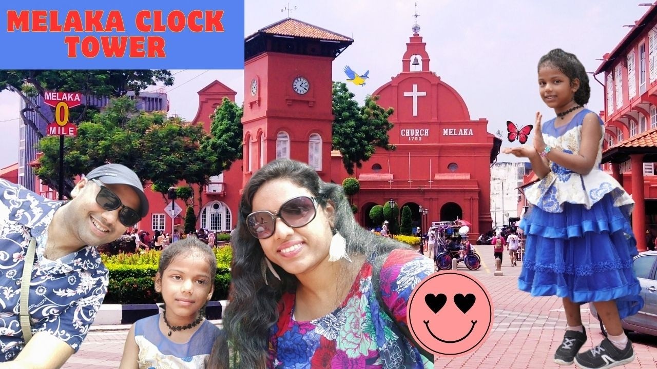 Melaka clock tower center must visit place in malaysia #dakshitakldiaries #melaka #travel #telugu