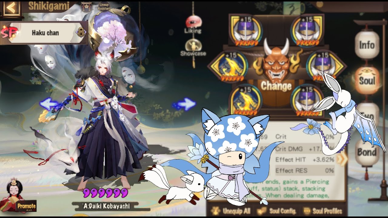 Onmyoji Duel Testing SP Hakuzosu