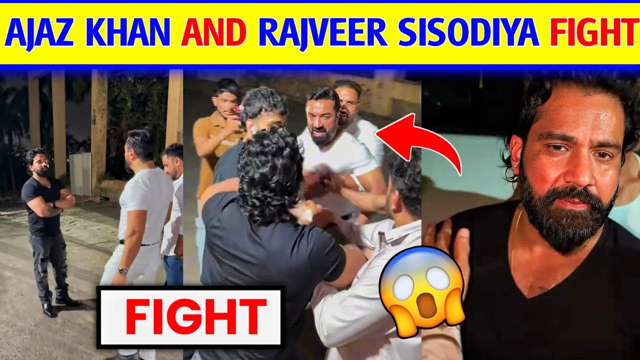 😲Rajveer Sisodiya And Ajaz khan Fight । Rajveer fitness vs ajaz khan Fight video । Rajveer Sisodiya