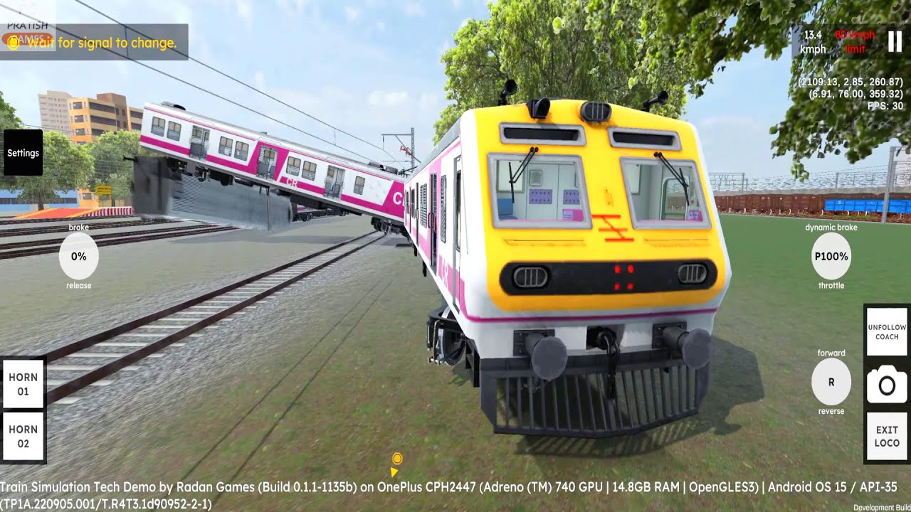 Mumbai Local Train Accident in RG Train Tech Demo Android Gameplay | Indian Train Simulator Game