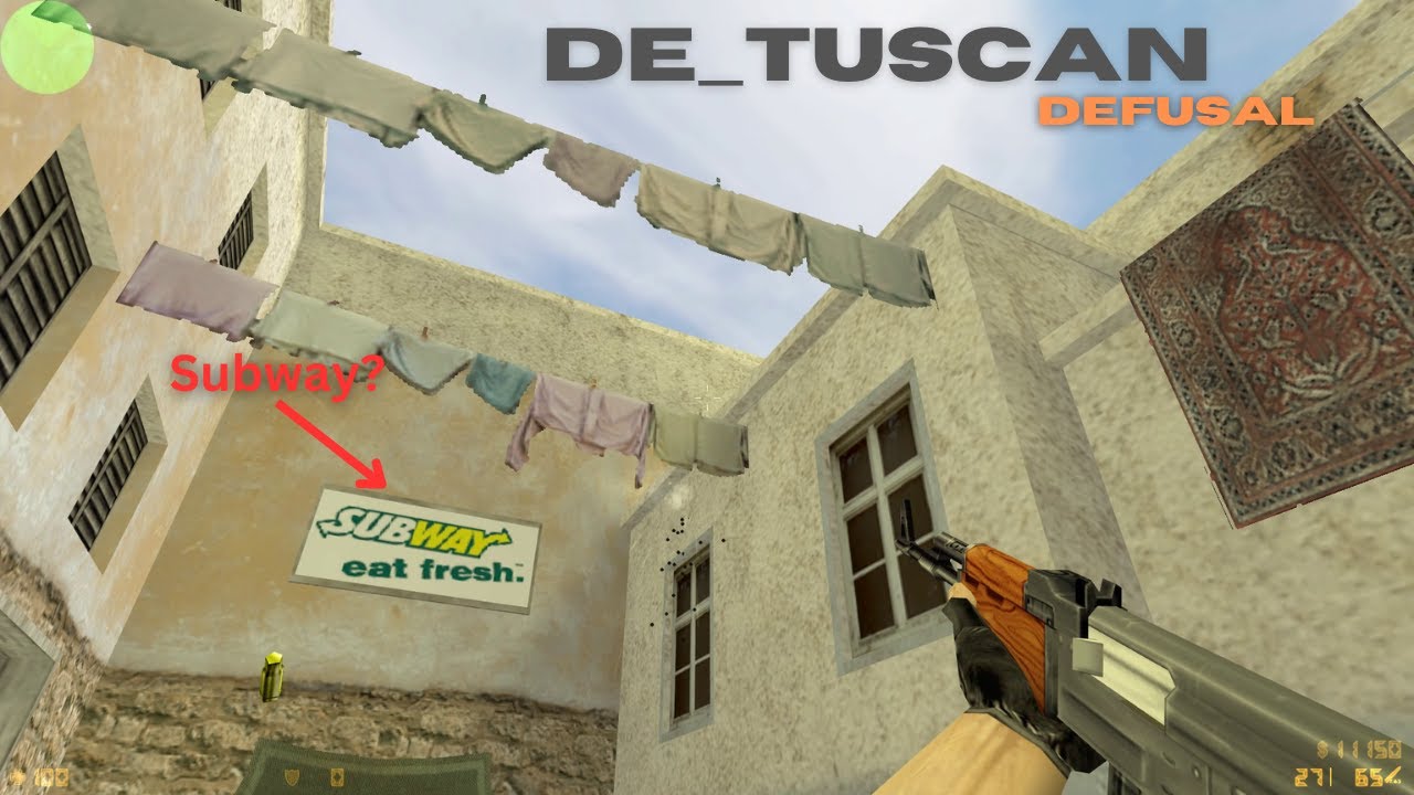 Counter strike 1.6 de_tuscan ASMR (No Commentary) PC Gameplay (Nostalgic) 1080p60 FHD 60fps