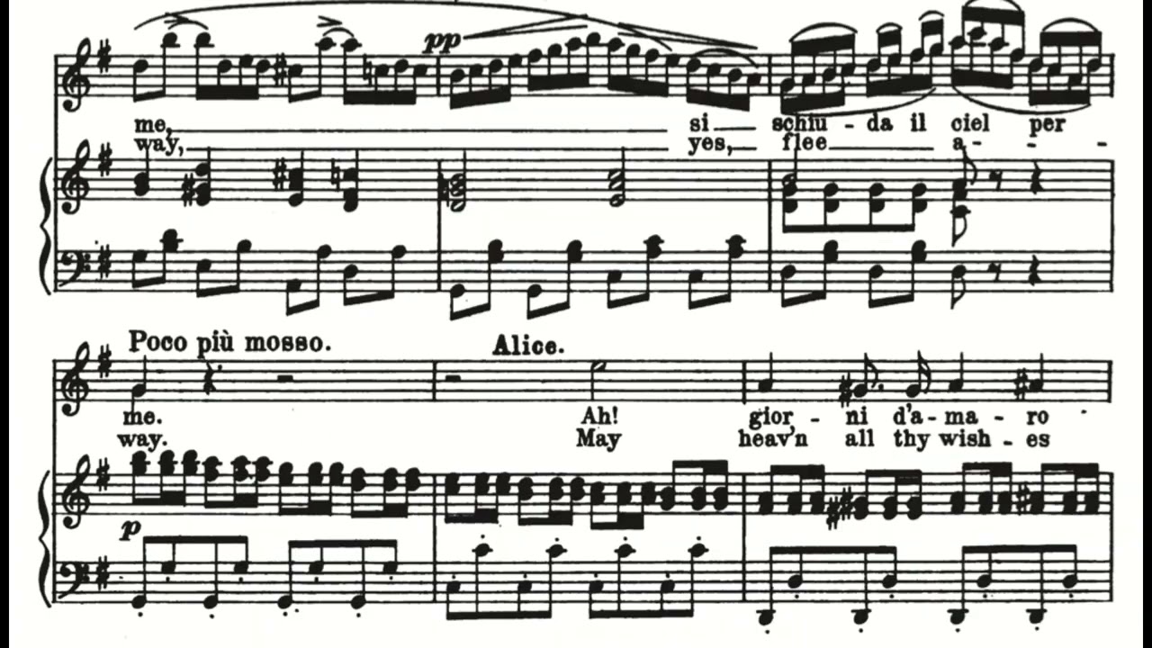 Quando Rapita in Estasi (Lucia di Lammermoor - G. Donizetti) Score Animation