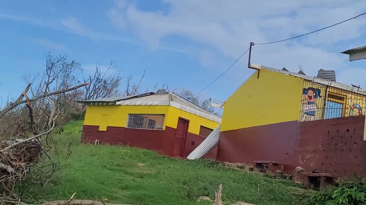 Hurricane Melissa damage Saltmarsh Primary School 