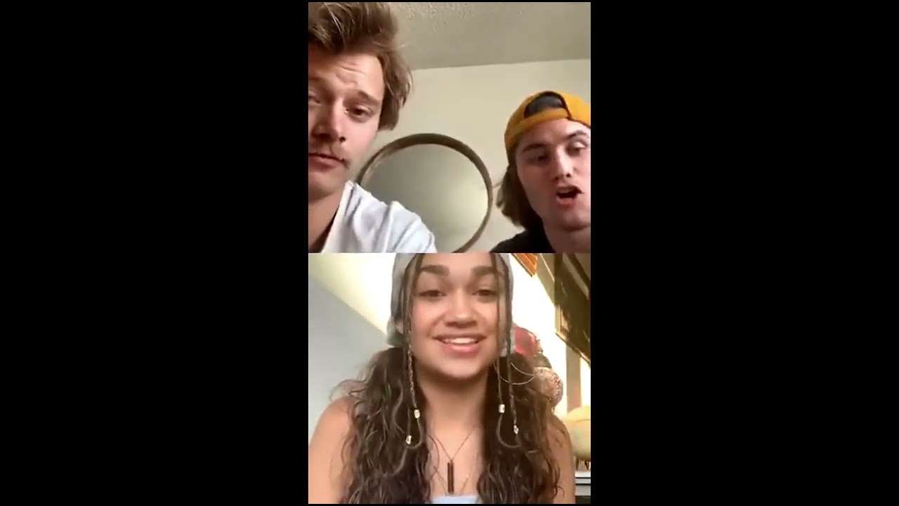 Rudy Pankow, Chase Stokes, Madison Bailey | Instagram Live (April 2020)