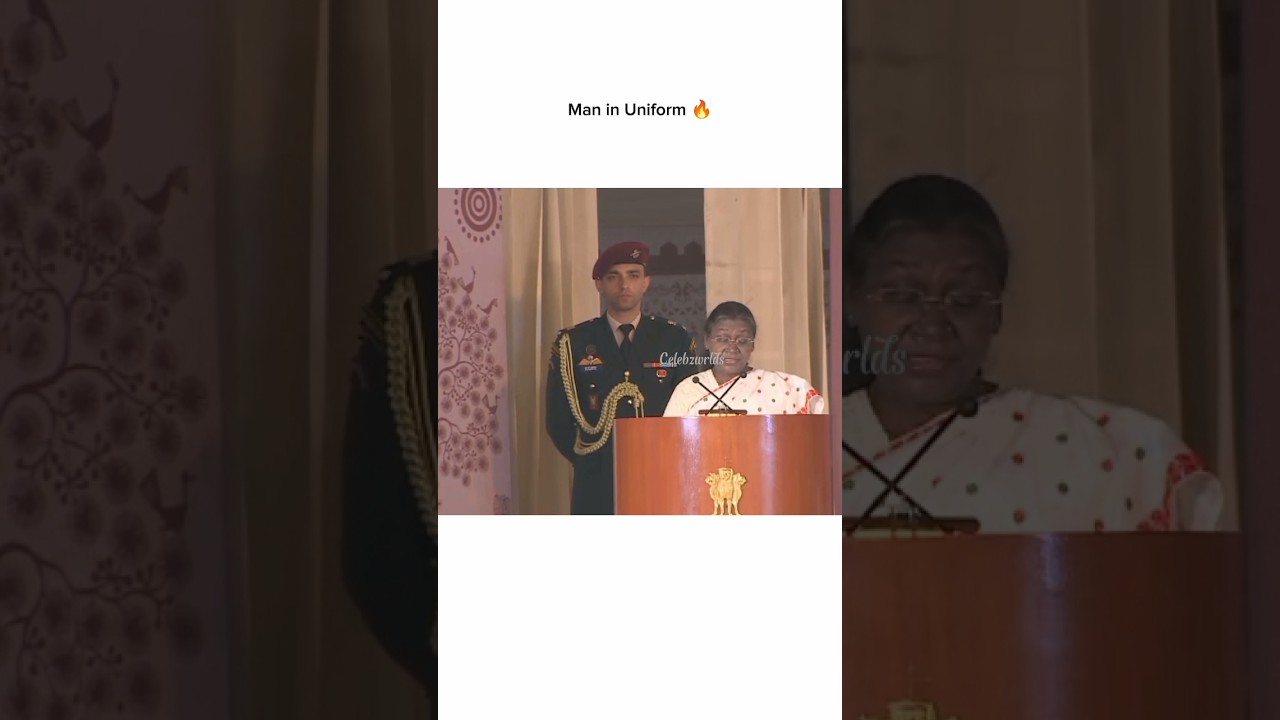 Man in uniform 🔥 ADC Major Rishabh Singh Sambyal #adc #parasf #major #fypシ゚viral #shorts