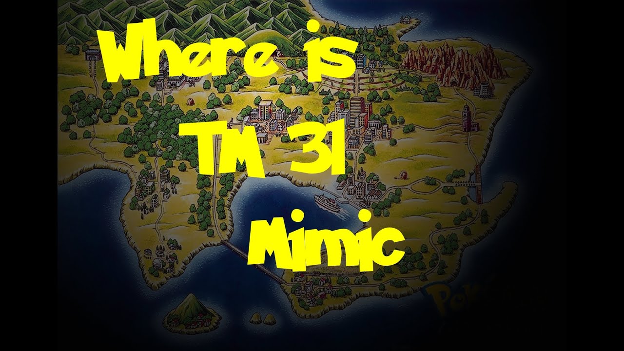 Where Is: TM 31 - Mimic (Pokemon Blue/Red/Yellow)