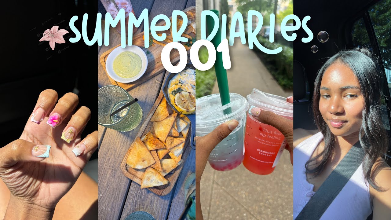 SUMMER DIARIES 001: shopping, new nails, atlanta restaurant, starbucks