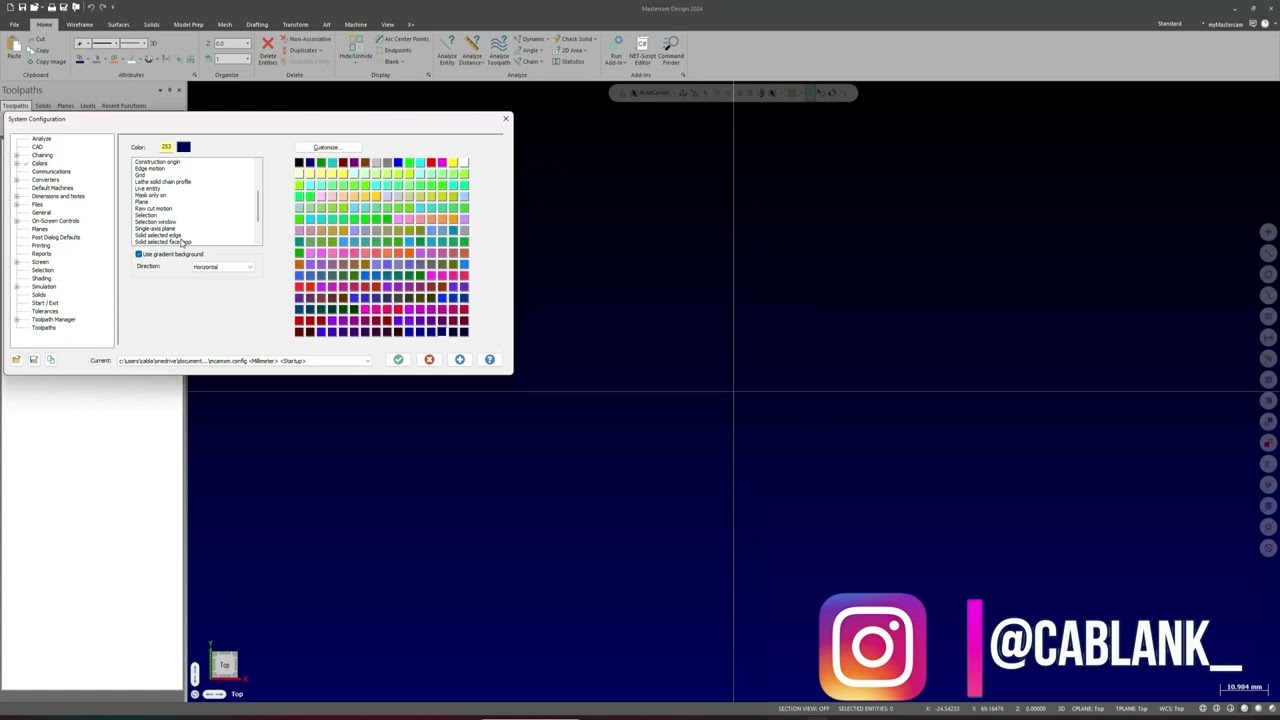 MASTERCAM 2024 - CONFIGURACION INICIAL