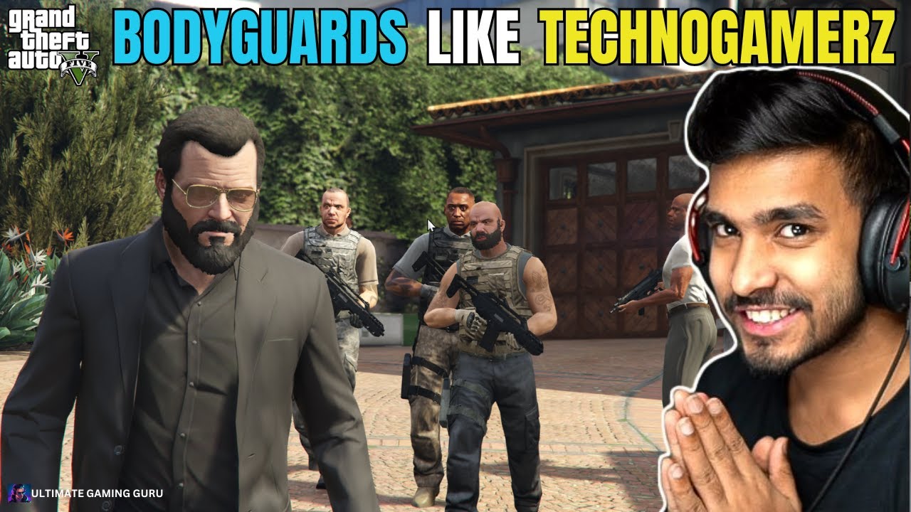 How to install Bodyguards in Gta 5 like Techno Gamerz | VIP Security Protocol in Gta 5 2024