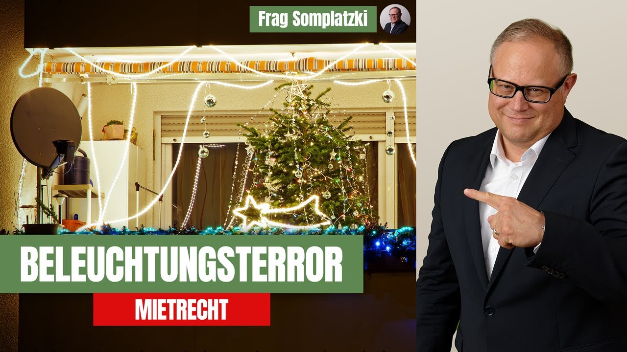 Blinkende Lichter, genervte Nachbarn – wie viel Weihnachtsbeleuchtung ist erlaubt? | Frag Somplatzki