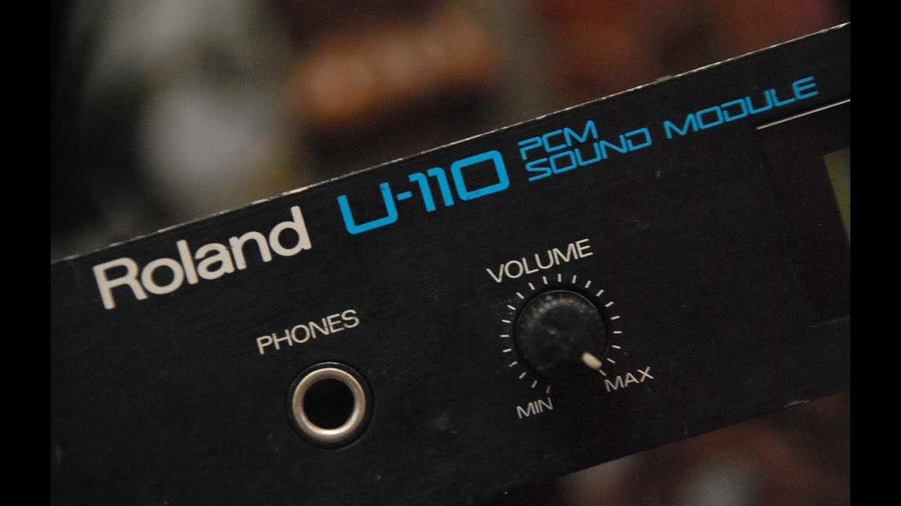 Roland U-110 ROM Demo Songs & SN-U110-10 Rock Drums PCM Card