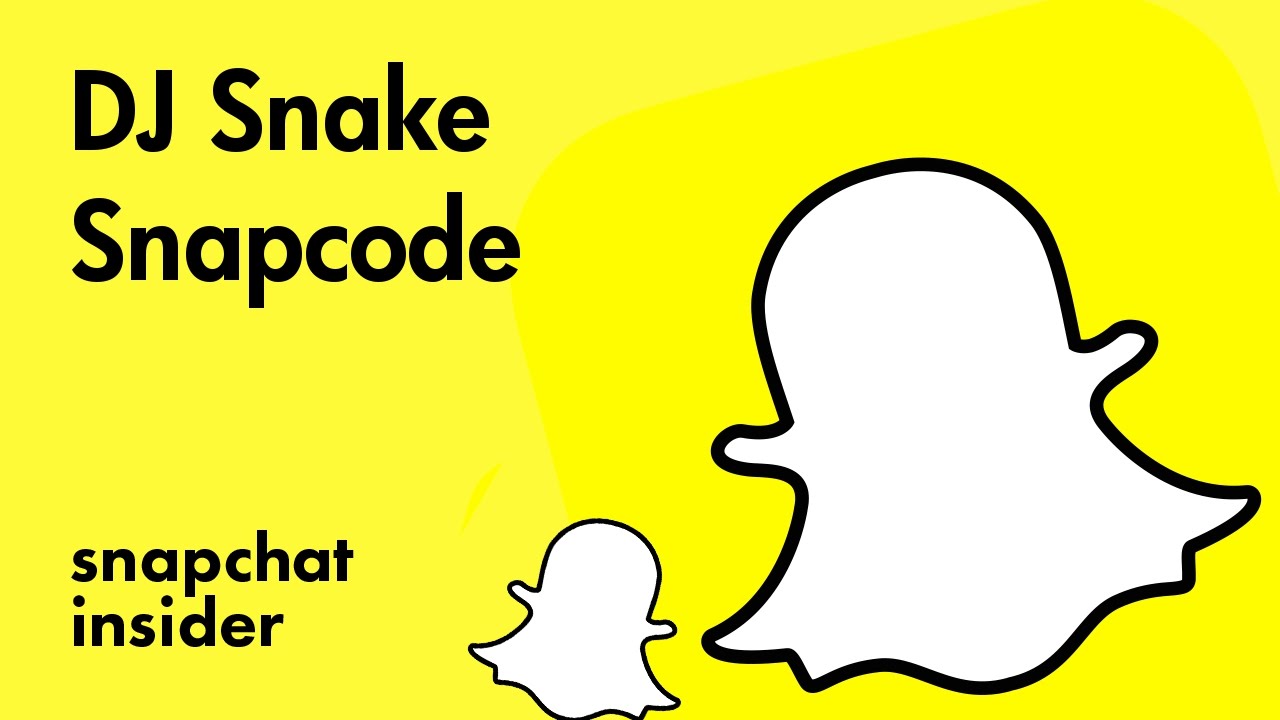 DJ Snake - Add with Snapchat Snapcode - djsnakeparis - snapchat insider
