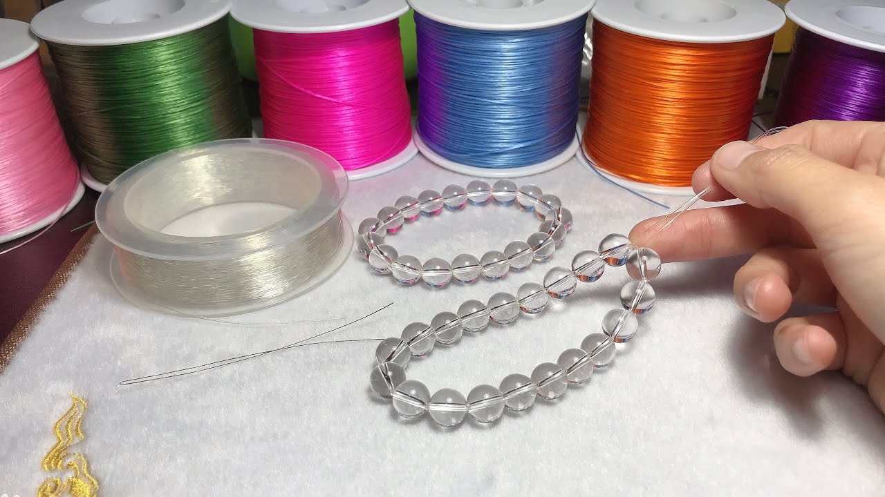 Elastic Cords Sharing | How To Secure a Beaded Bracelet Without Glue? | Bracelet Making Tutorials