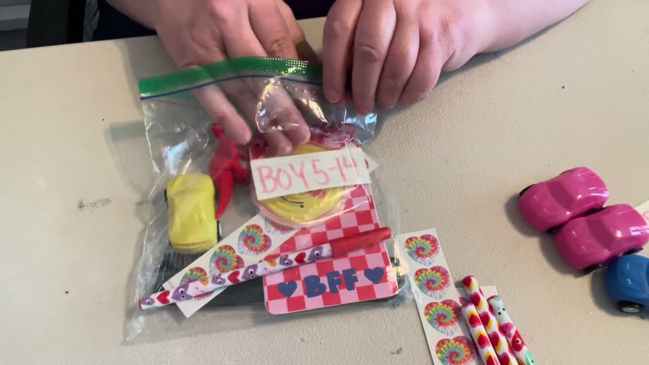 Valentines Goodie bag fillers for boys 5-14 years old 
