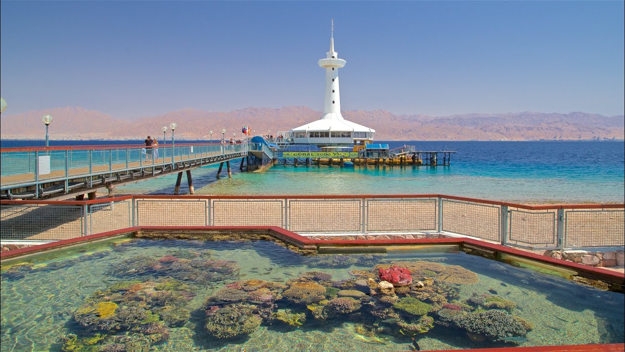 The Underwater Observatory Tower in Elat, Israel.