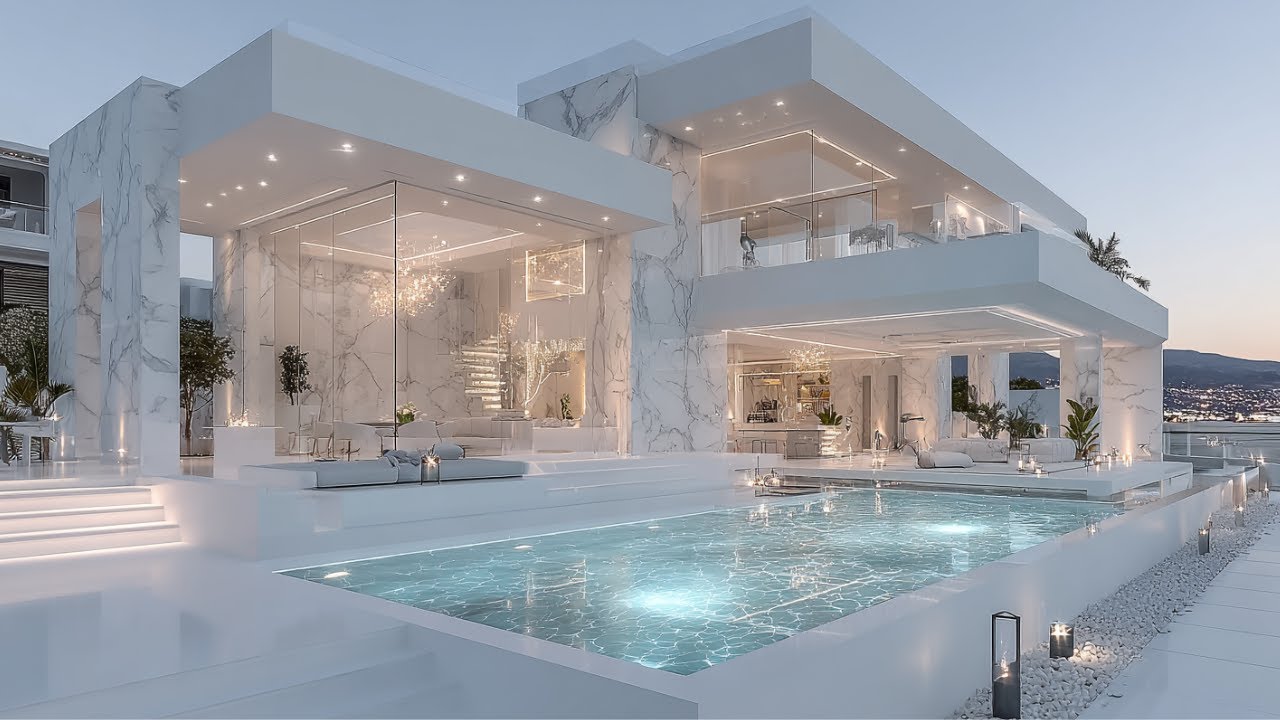 Breathtaking Ultra-Modern Luxurious Modern Contemporary Mansion with Beautiful Interior Designs.