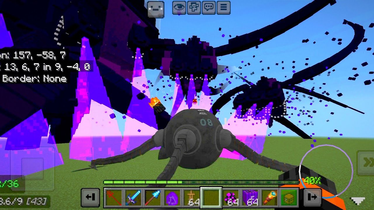 Wither Storm VS Omnidroid [MCPE-MCBE] Wither Storm in Minecraft Battle,EnderFoxBoy MC🦊!!!