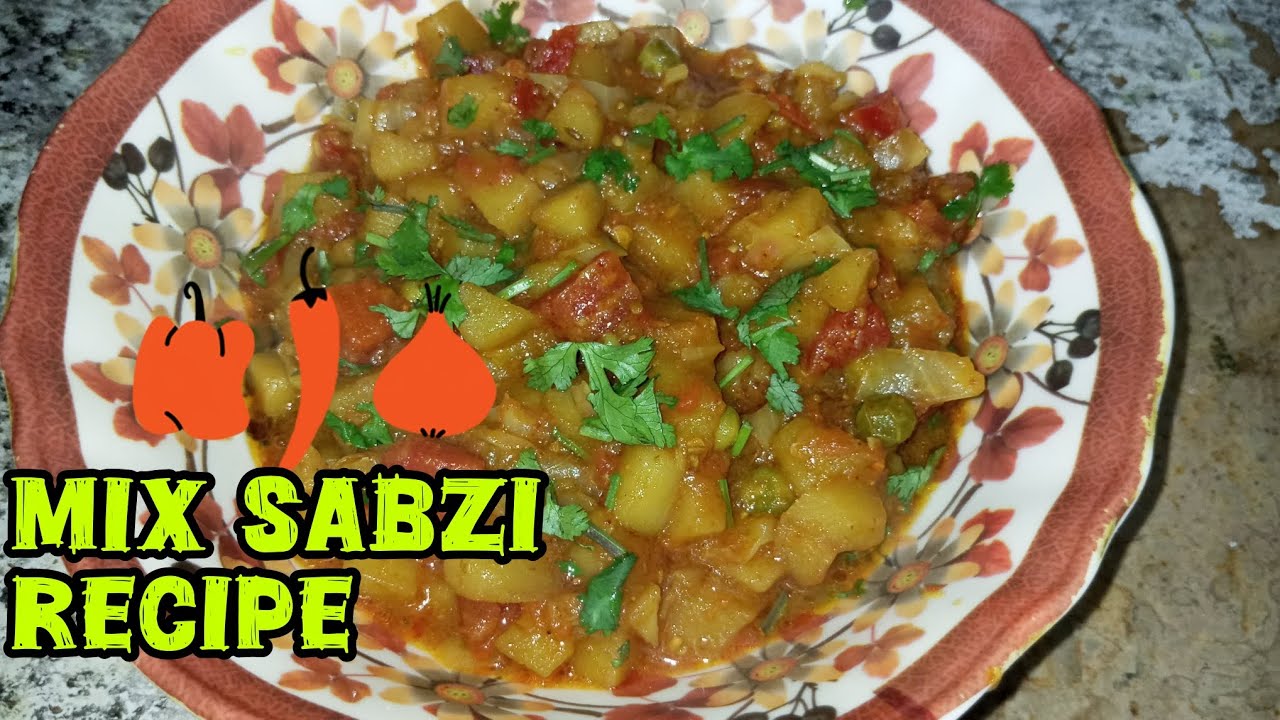 |How To Make Simple Mix Sabzi|homemade by Abrish's kitchen