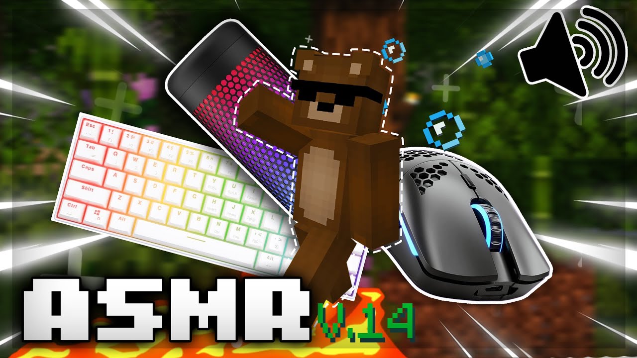 Keyboard + Mouse ASMR Sounds (Handcam) V.14 | The Hive Skywars [120FPS]