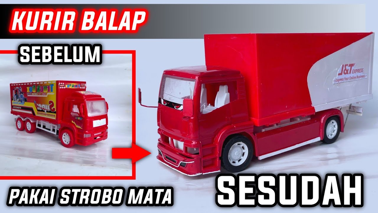 MODIFIKASI TRUK PLASTIK MENJADI TRUK BOX J&T EXPRESS
