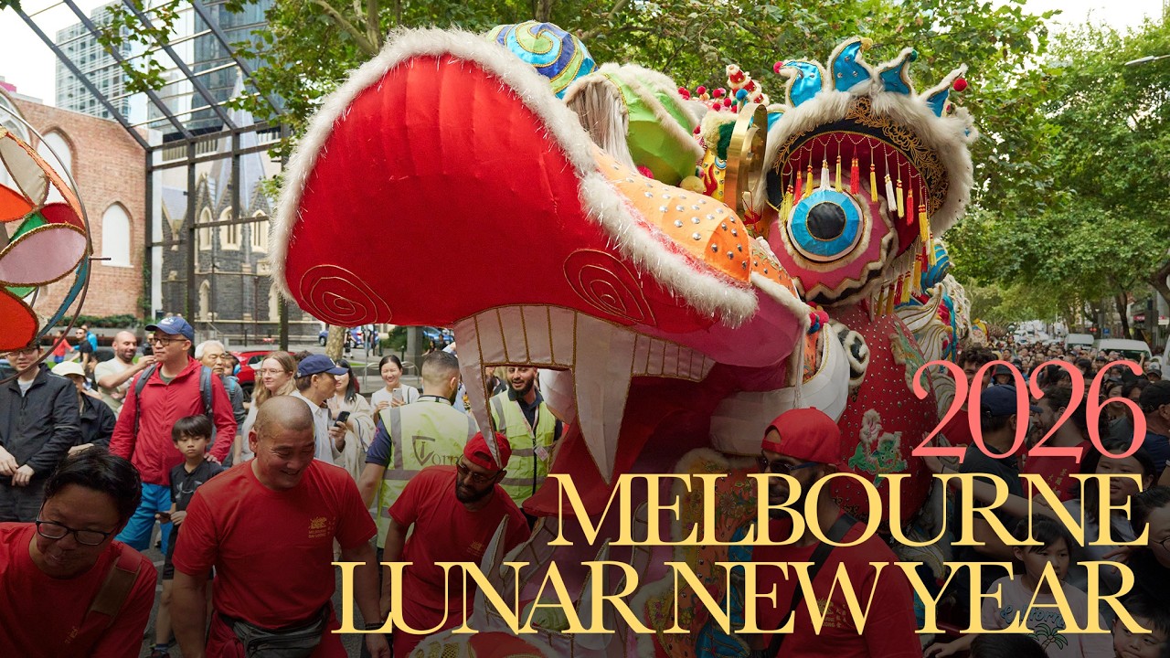 CHINESE LUNAR NEW YEAR  2026 MELBOURNE CBD 4K