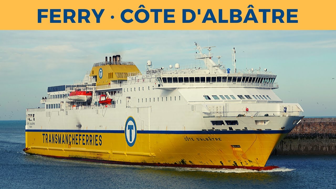 Arrival of ferry CÔTE D'ALBÂTRE in Dieppe (DFDS)