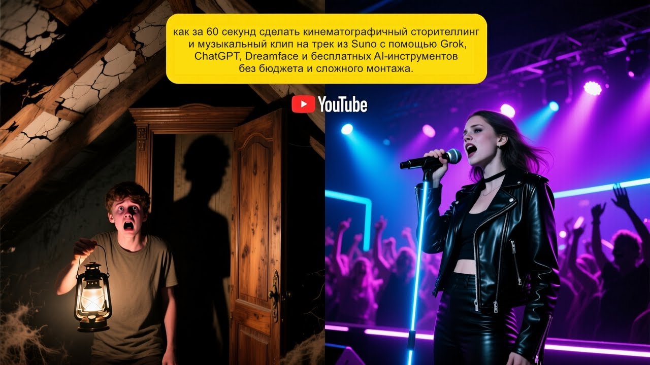Как сделать длинные AI‑видео и клипы с Grok + Suno: полный бесплатный workflow
