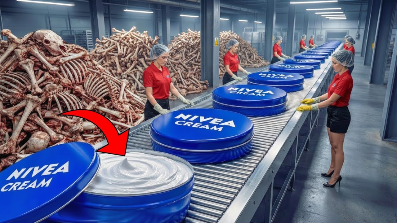 Inside a Modern Animal Bones Factory: From Raw Bones to Luxury Cosmetic Creams (Full Process)