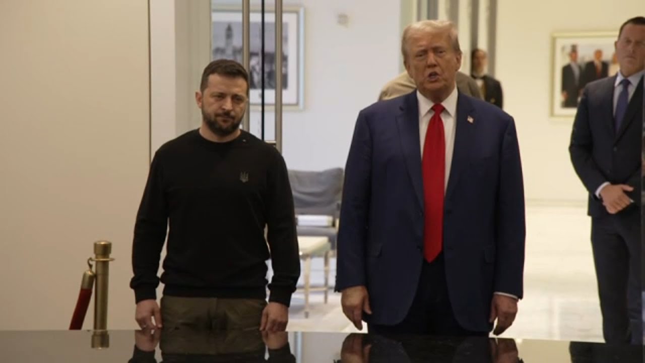Donald Trump and Ukraine's Zelenskyy meet at Trump Tower in Manhattan
