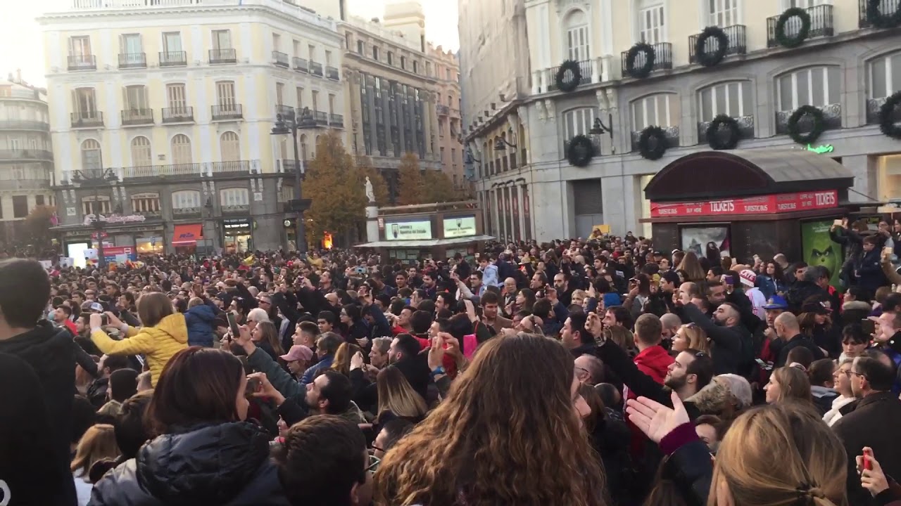 Copa #Libertadores: Los hinchas de River Plate toman la Plaza de Sol en Madrid