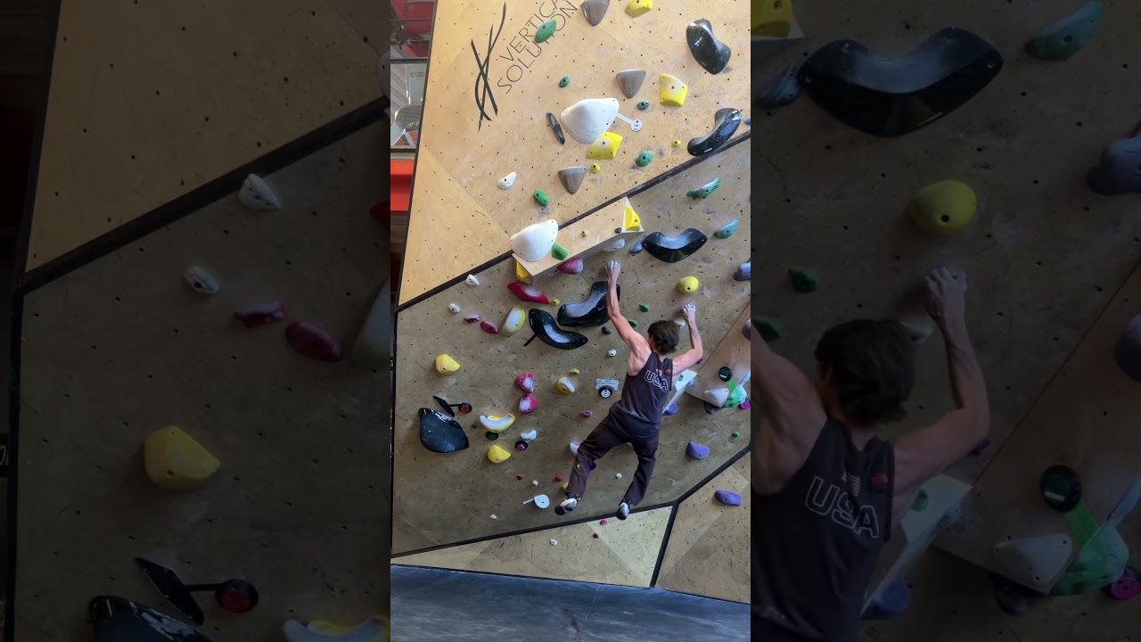 Training for comps #competitionprep #training #climbing #climbingtraining #paraclimbing #bouldering