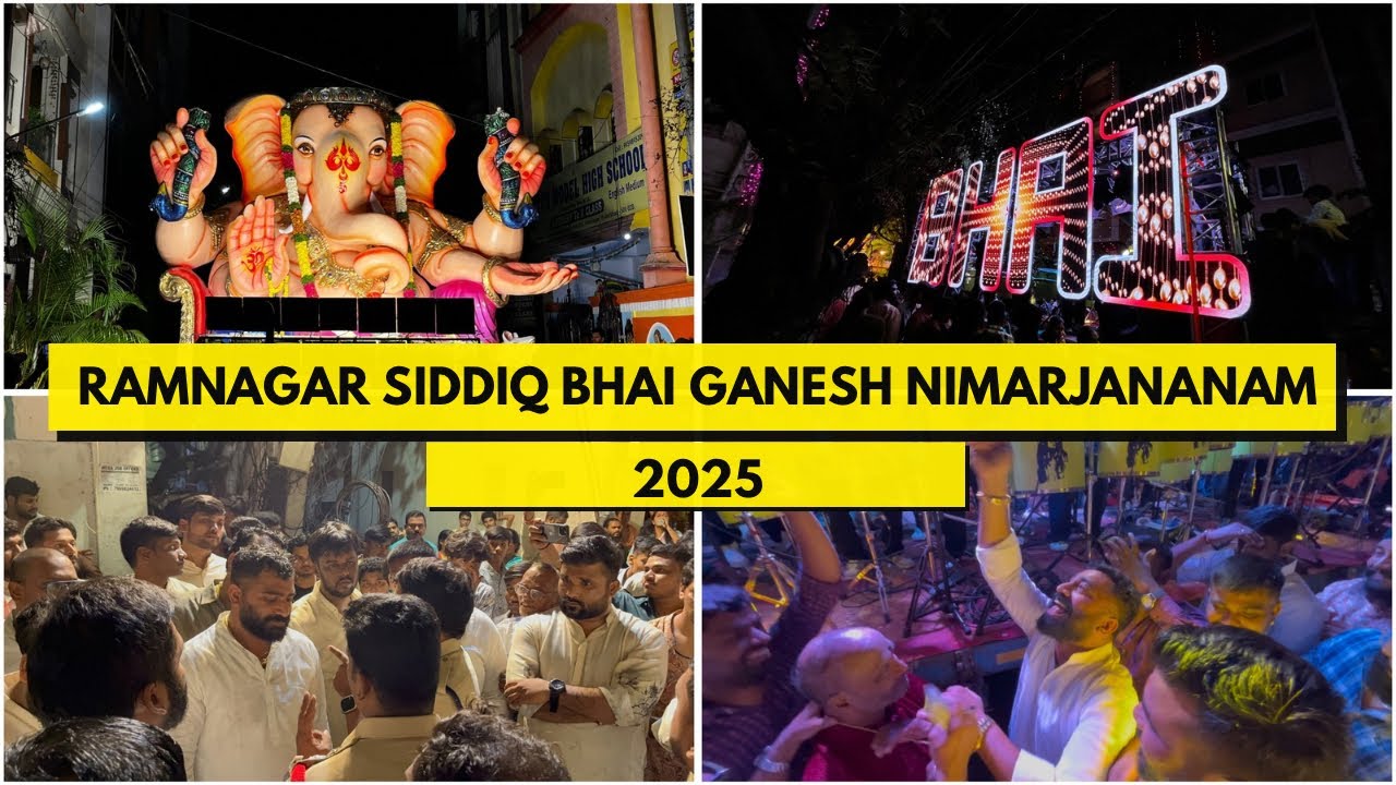 Ramnagar Siddiq bhai Ganesh Nimarjanam 2025 | Grand Shobha Yatra | #bappalover #love #ramnagar 