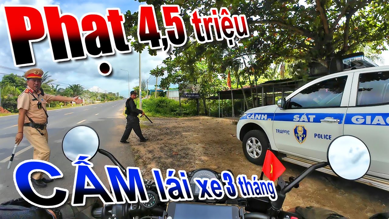 Đóng phạt 4.5 triệu và giam bằng A2/A1 - Cấm chạy xe 3 tháng... Quá vô lý