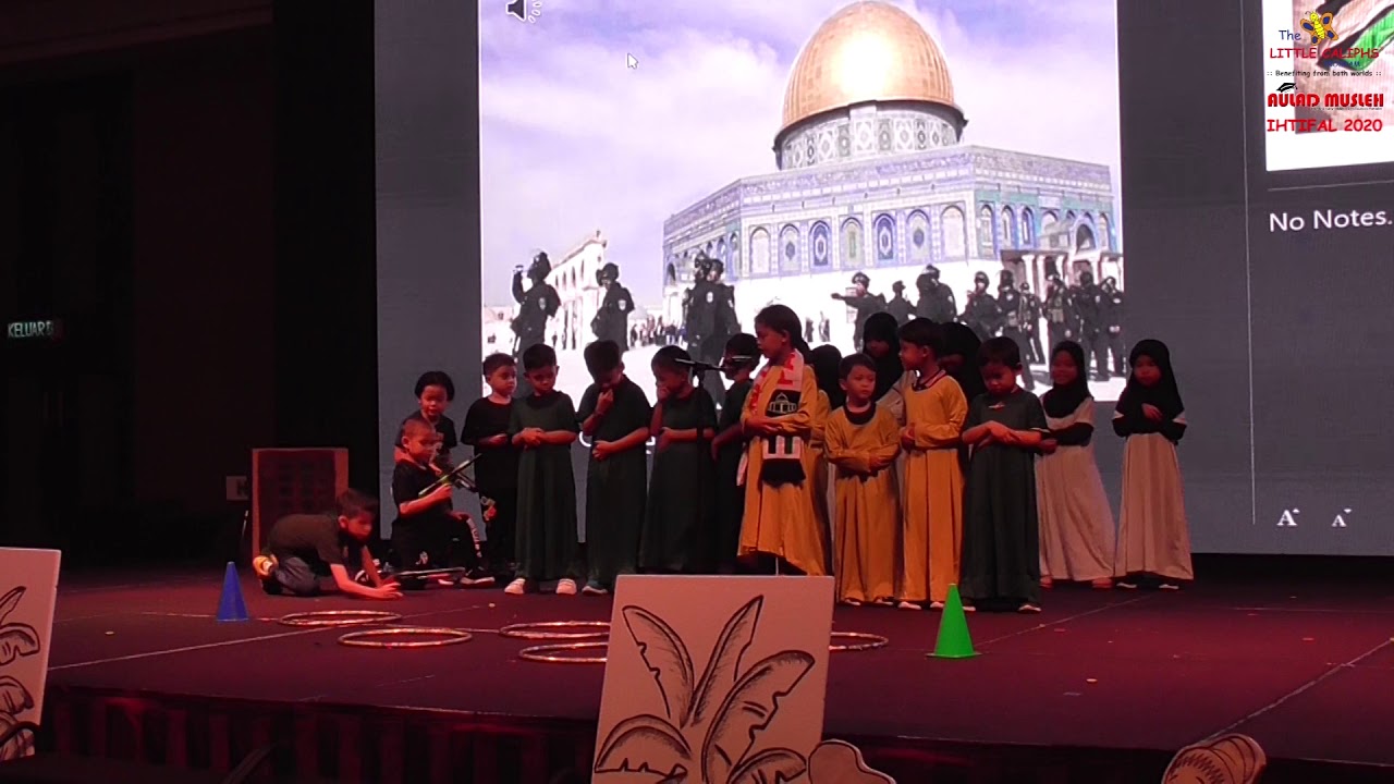 Roleplay about Save Palestine from kids Tadika Aulad Musleh Little Caliphs Alor Gajah | Ihtifal 2020