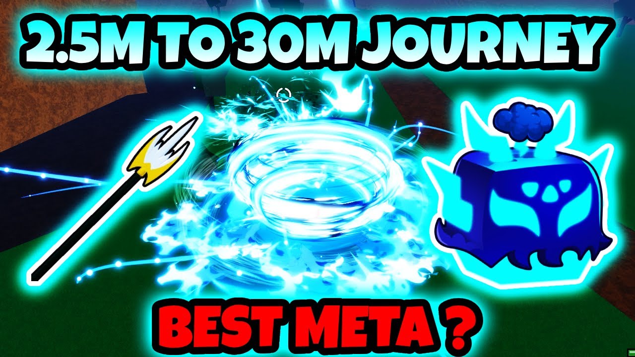 JOURNEY 30 MILLION Bounty in Blox Fruits!! LIGHTING AND SPIKEY TRIDENT😈