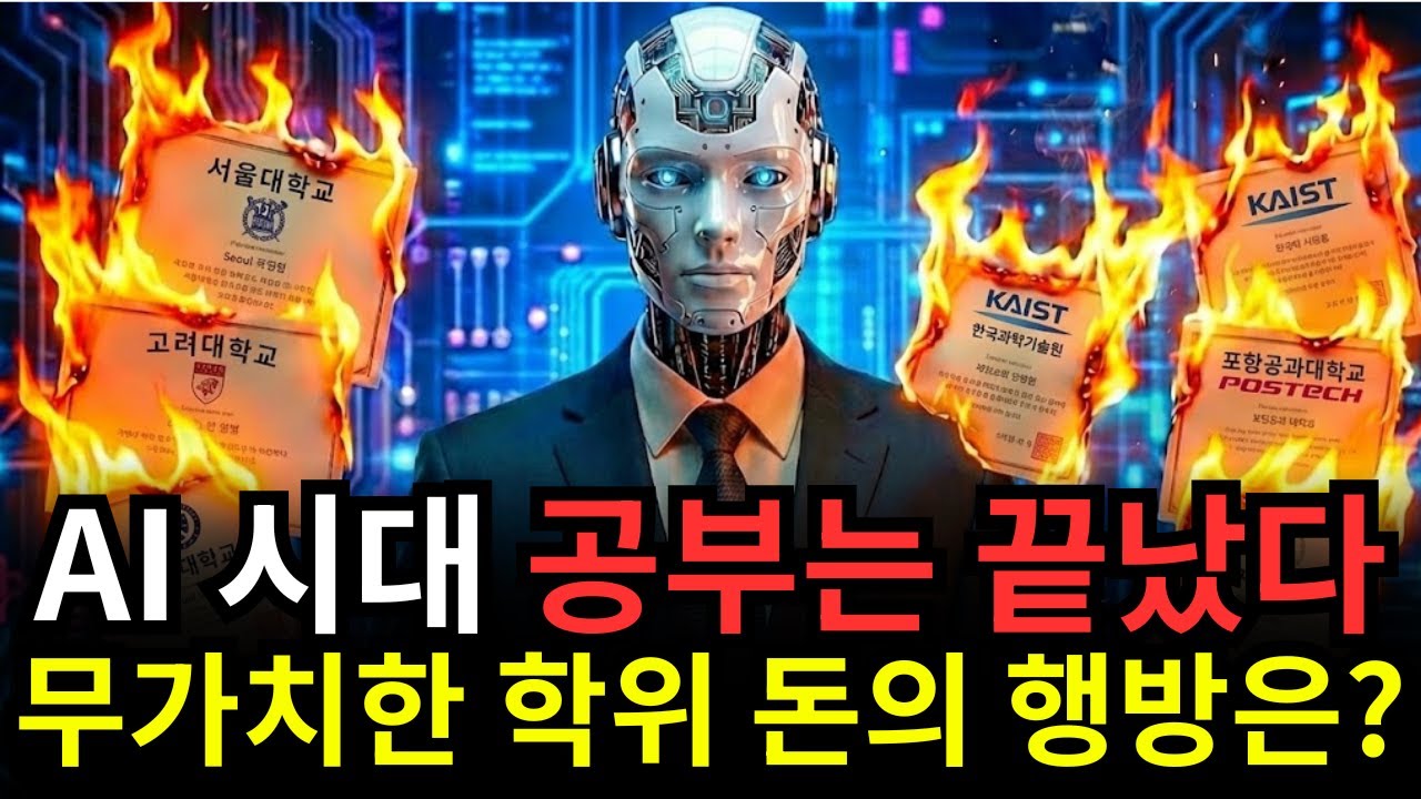 AI 시대: 학벌이 붕괴되고 화이트칼라 직업이 무너진 이유, 왜 한국은 ‘멘붕’에 빠졌는가?