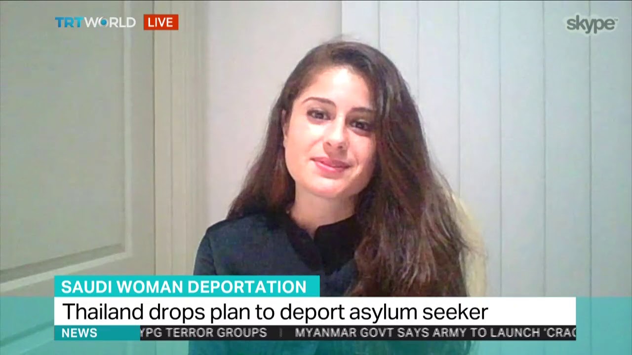 Young Saudi woman under UNHCR protection in Thailand