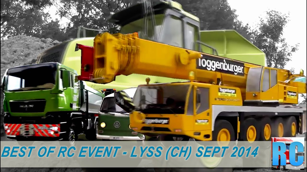 BEST OF RC TRUCKS MEGA EVENT - MINI TRUCK DRIVER FESTIVAL LYSS, SWITZERLAND, SEPT 2014
