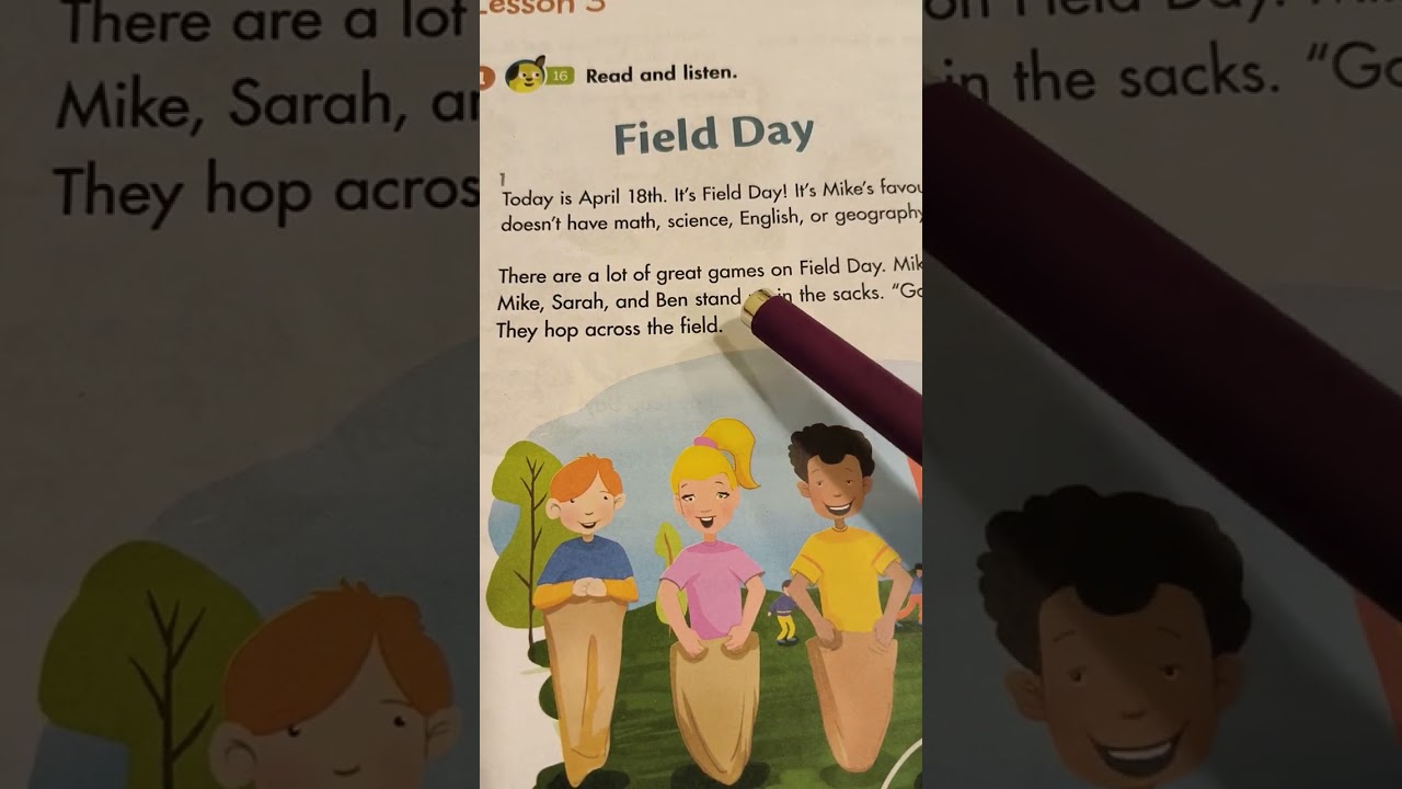 4 класс. РАЗ 2. УР. 3. FIELD DAY
