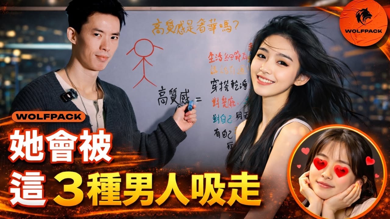 高質感女生：只會被這三種男生吸走