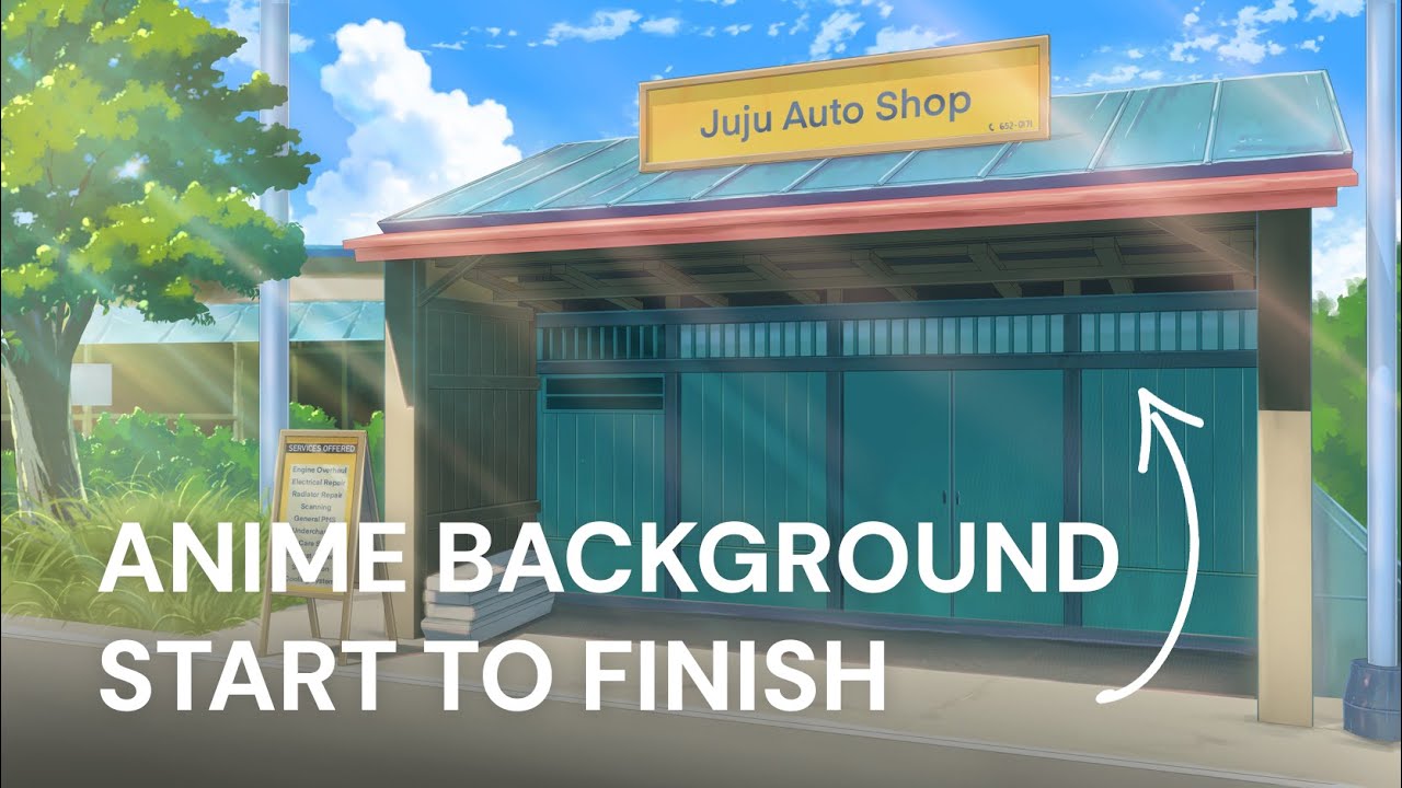 The only anime background art tutorial you'll ever need...Maybe