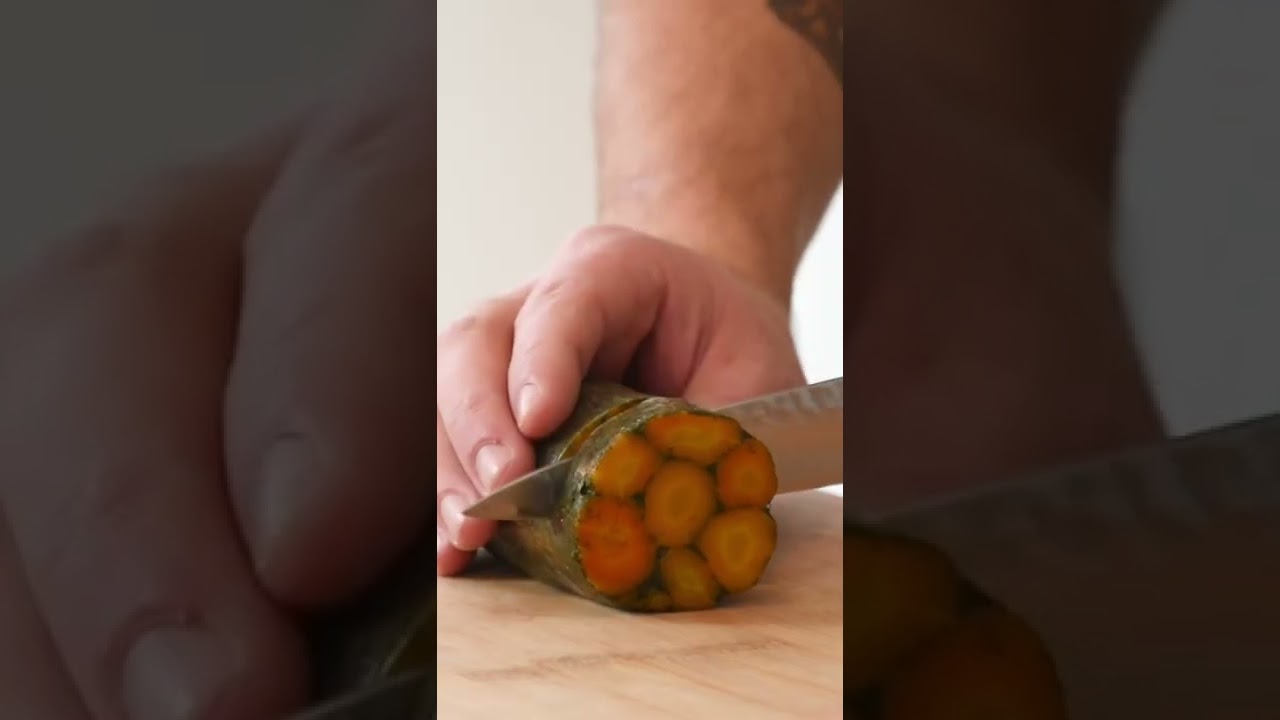 Fine dining dish with only one ingredient! 🥕 #shorts