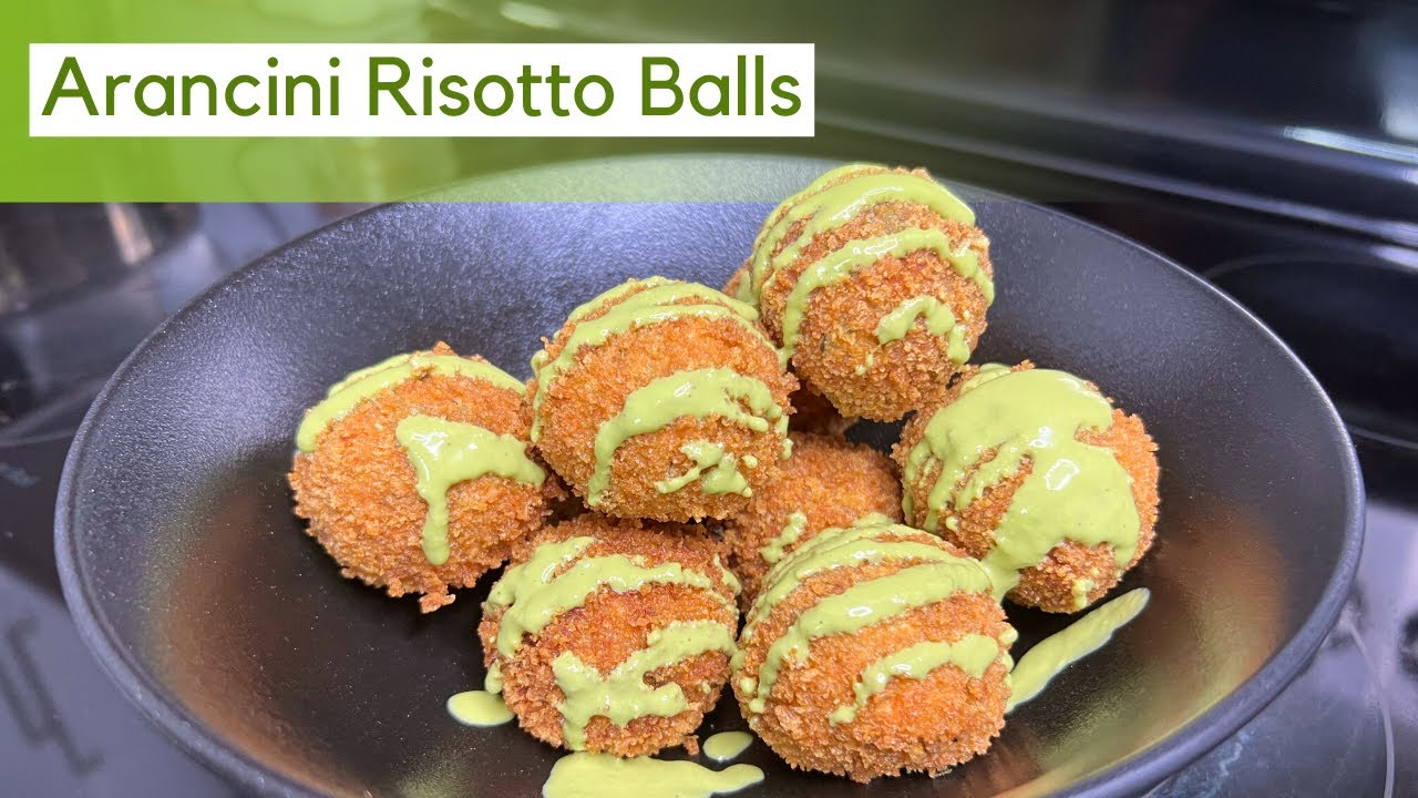Got leftover Risotto? Try making this delicious Mushroom Arancini balls