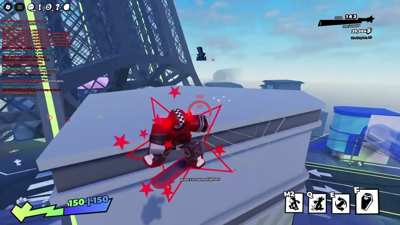 100 speed with skateboard phighting