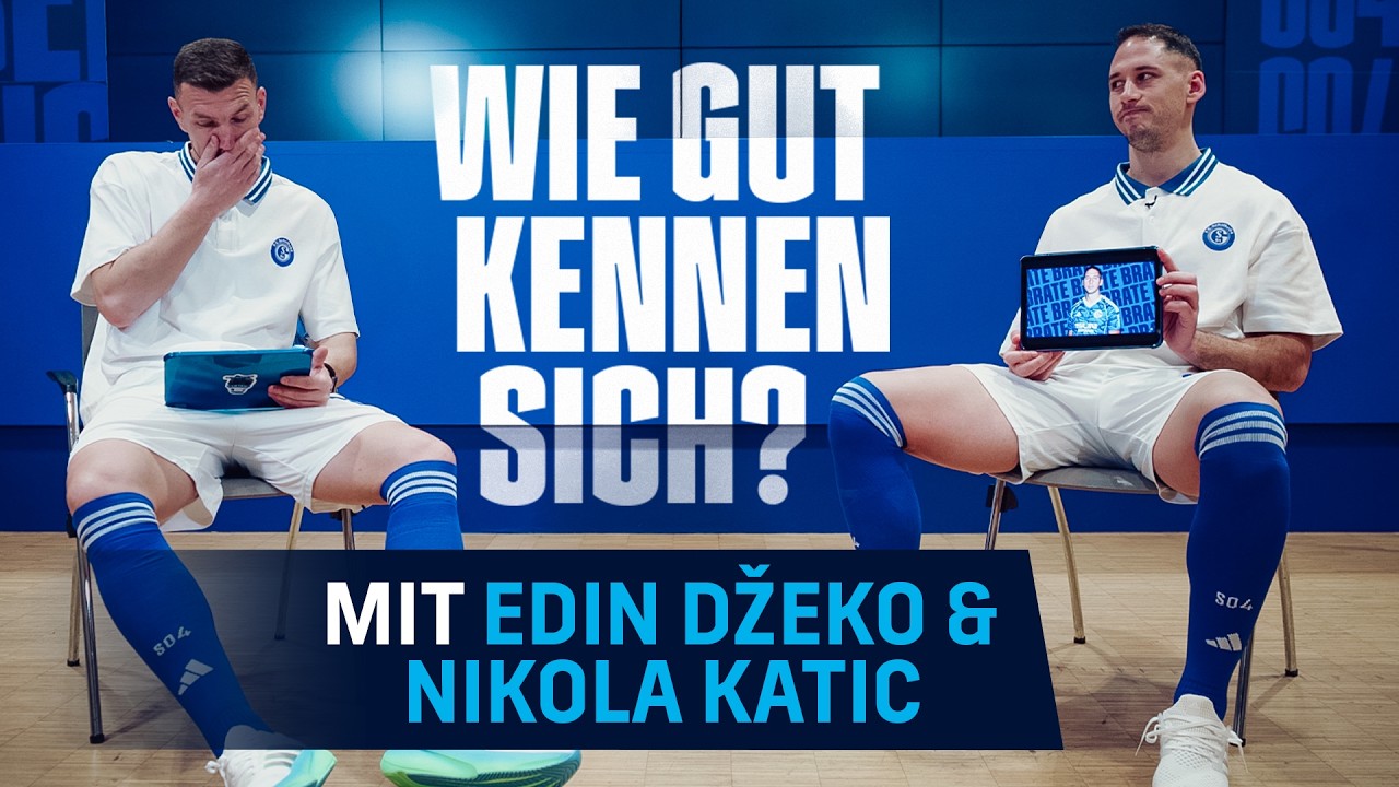 Edin DŽEKO und Nikola KATIC im Fragenduell 🗨️ | FC Schalke 04