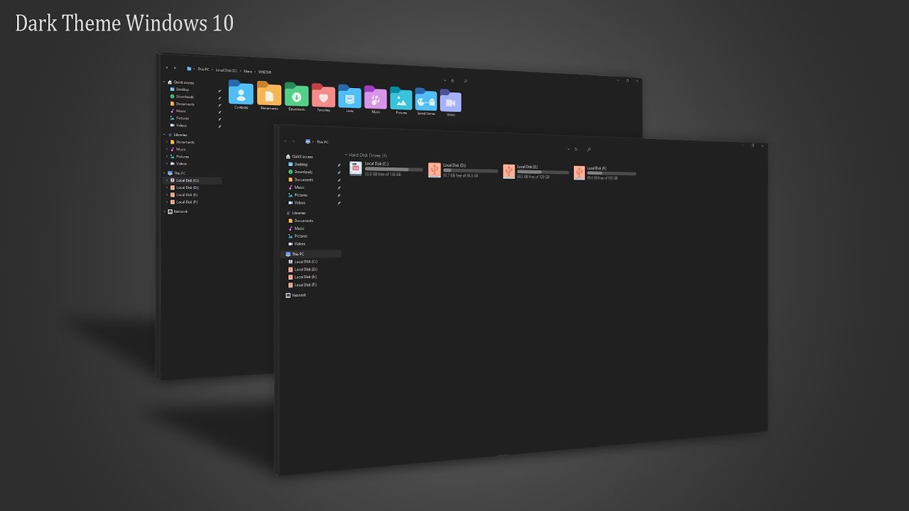 A Clean Dark Windows 10 Theme 2022