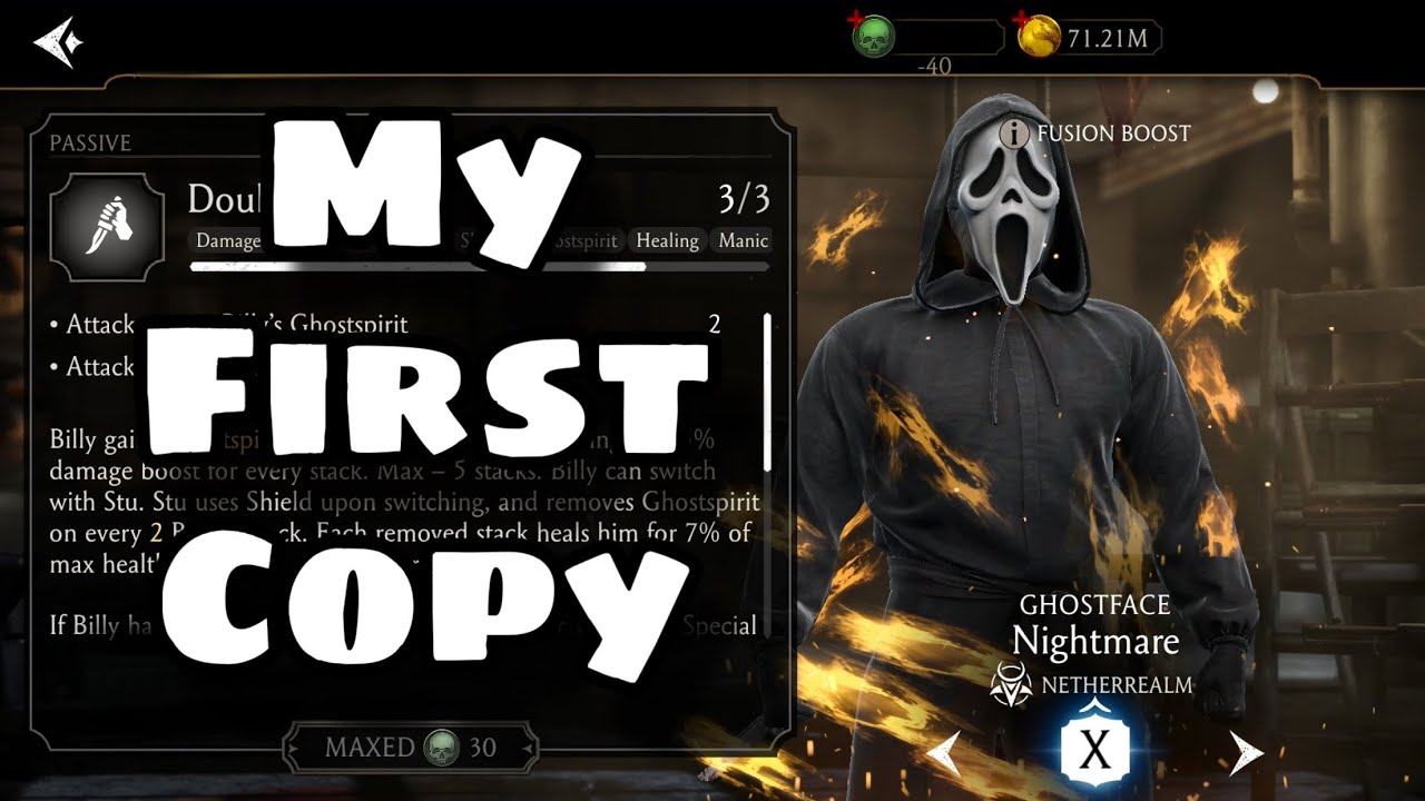 My First Copy of Ghostface 👻 | MK Mobile
